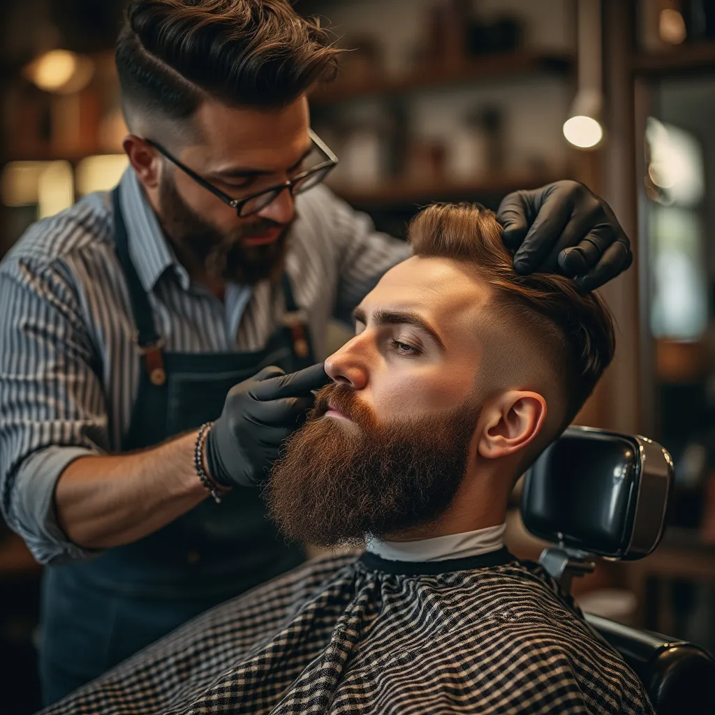 Equipo de Barbería Real trabajando